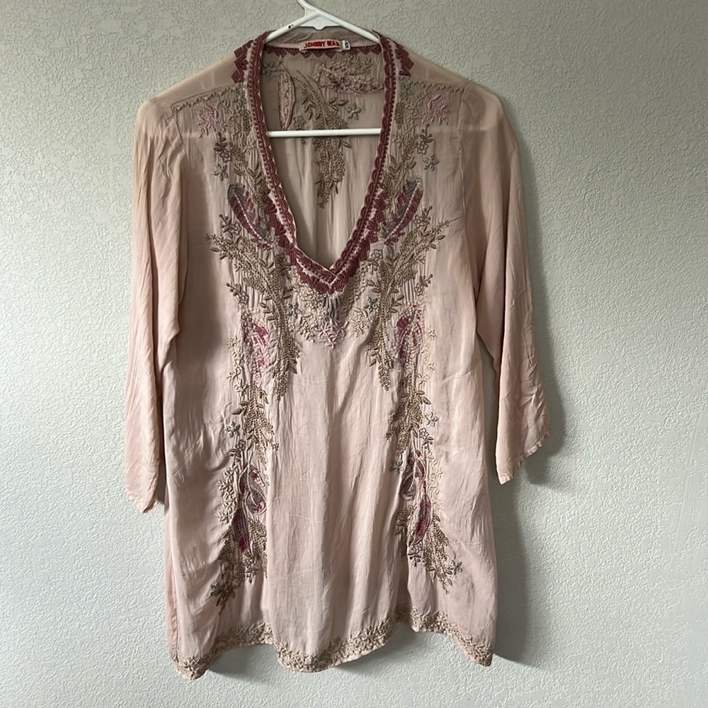Johnny Was XS tunic - pink